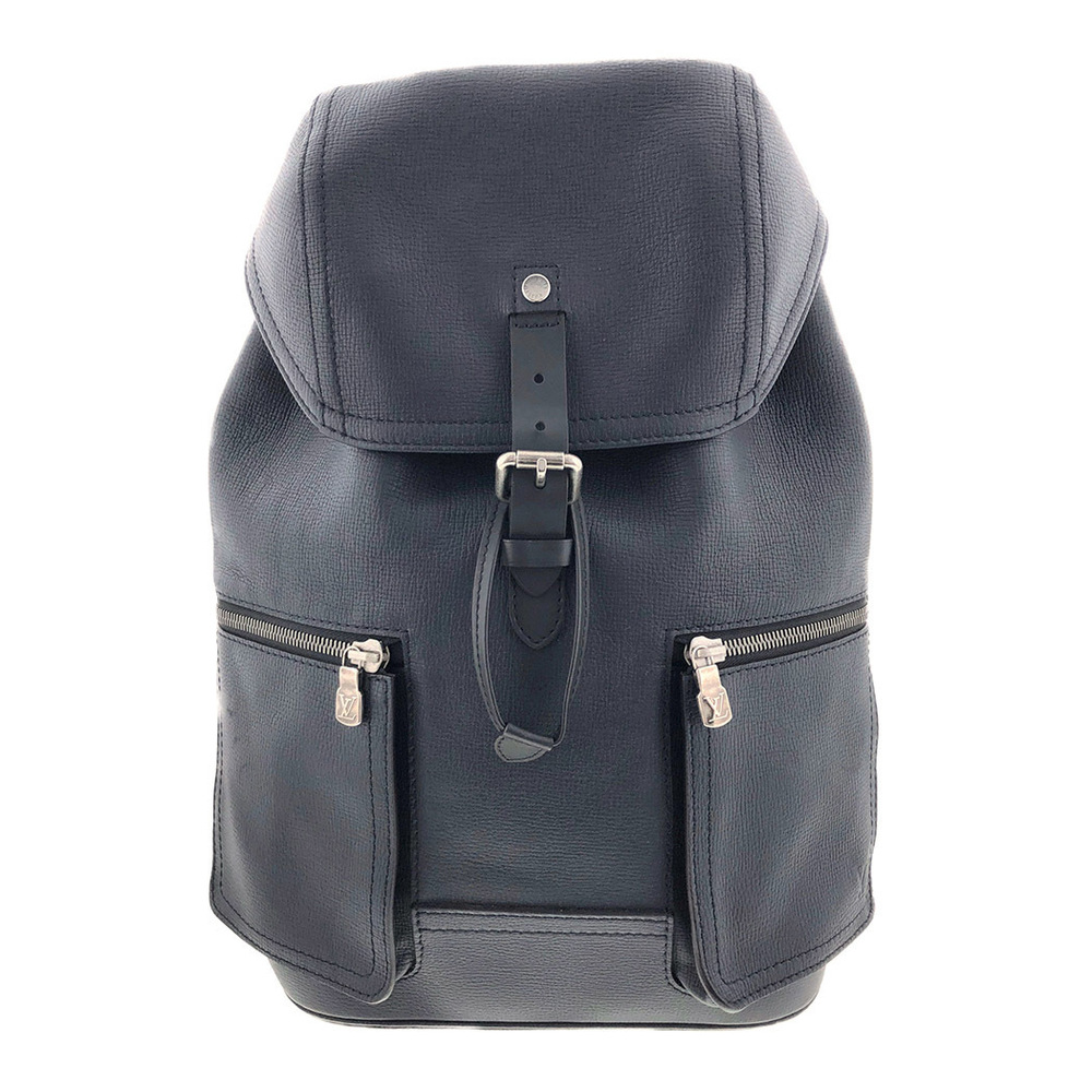 Louis Vuitton Canyon Backpack Utah Leather Travel Blue Marine Navy